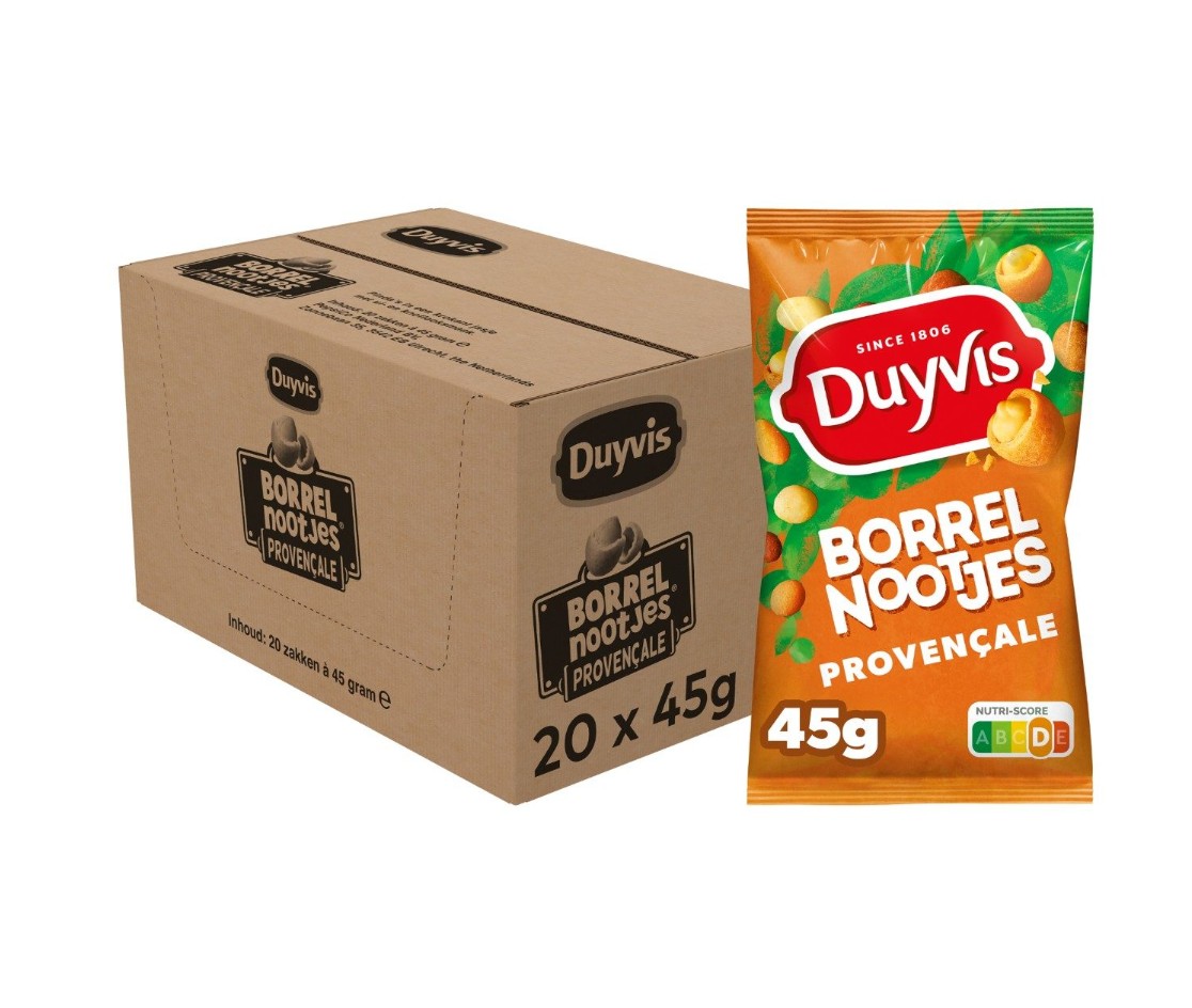 Duyvis Knabbelnoten Provençale 20x45gr